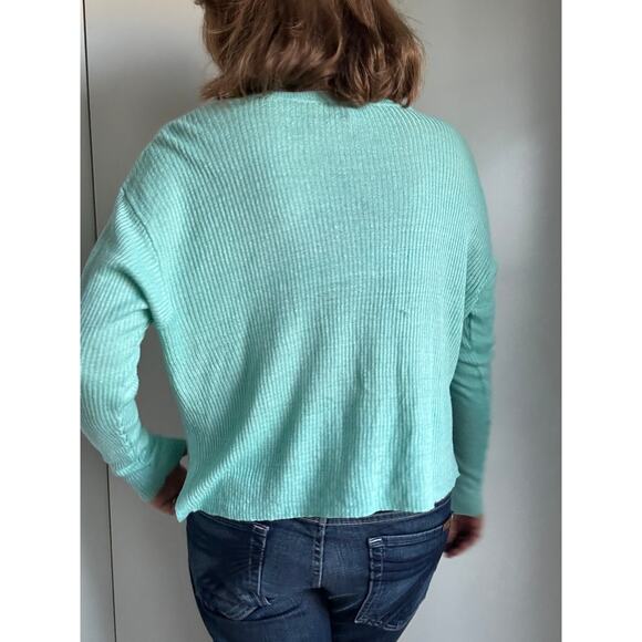 Womens Organic Linen Lightweight Sweater Eileen Fisher Size Sm Cropped - Picture 8 of 10